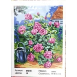 Живопись по номерам 30*40см ЦВЕТЫ S 771