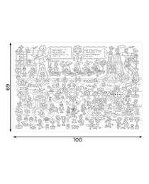 МЕГАРАСКРАСКА 690х1000(ОКЕАН,ЗООПАРК,АКВАПАРК,СТРАНА ДИНОЗАВРОВ(Микс-7830)1л,офс, 20шт в шоубоксе