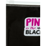 Папка-конверт на молнии, А4, 180мкм, PINK&BLACK (ПК-8680) кратно 12