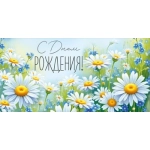 Конверт для денег "С Днем рождения!" (ромашки) 30001936