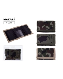Кошелёк мужской KHAKI на липучке, ассорти 3 цвета, ОПП-упаковка M-2388*