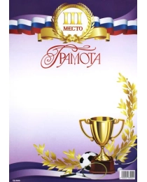 Свит позд. Грамота Спорт 3-е место ГД-0020