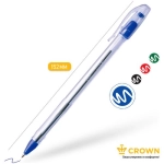 Ручка шариковая Crown "Oil Jell" синяя, 0,7мм, штрих-код OJ-500B