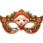 Маска новогодняя (год Овцы) 3-03-5121 Маска новогодняя (год Овцы) 3-03-5121