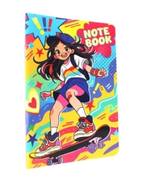 MyArt. БЛОКНОТ в линию Аниме Notebook. На скейте