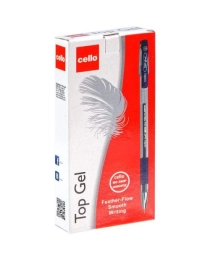 CELLO. Ручка гелевая  TOP GEL 0,5мм, цвет чернил -синий, в коробке